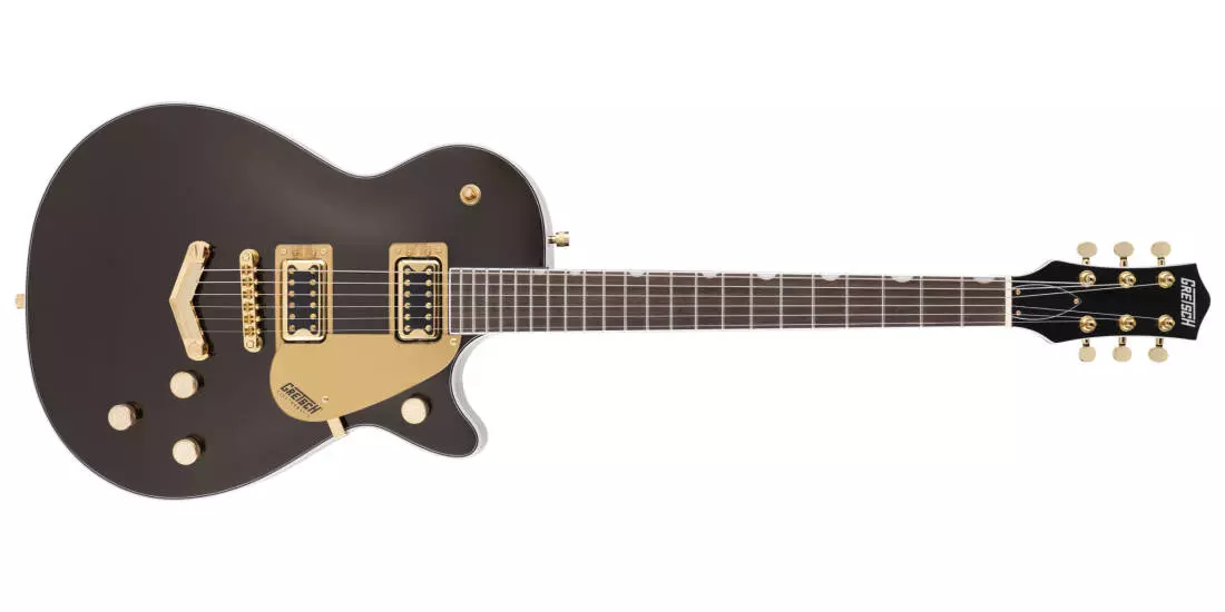G5220G Electromatic Jet BT Single-Cut with V-Stoptail and Gold Hardware FSR Black Gold