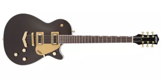 G5220G Electromatic Jet BT Single-Cut with V-Stoptail and Gold Hardware FSR Black Gold