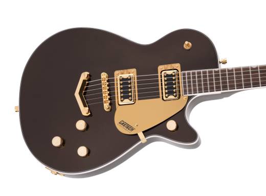 G5220G Electromatic Jet BT Single-Cut with V-Stoptail and Gold Hardware FSR Black Gold