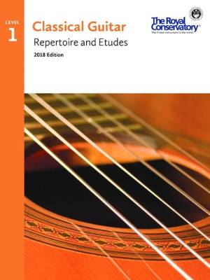 Classical Guitar Repertoire and Etudes, Level 1 - 2018 Edition - Book