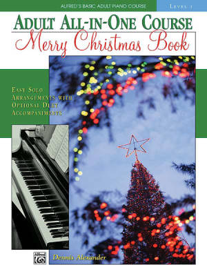 Alfred\'s Basic Adult All-in-One Course: Merry Christmas Book, Level 1 - Alexander - Piano - Book