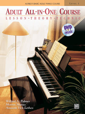 Alfred\'s Basic Adult All-in-One Course, Book 1 - Palmer/Manus/Lethco - Piano - Book/DVD