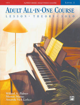 Alfred\'s Basic Adult All-in-One Course, Book 2 - Palmer/Manus/Lethco - Piano - Book