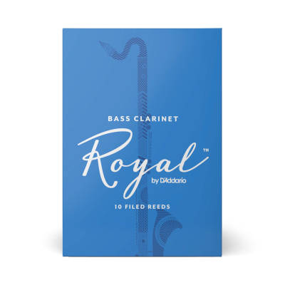 Bass Clarinet Reeds, Strength 2 1/2, 10-pack