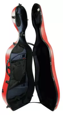 Cello Case w/ Wheels - Red