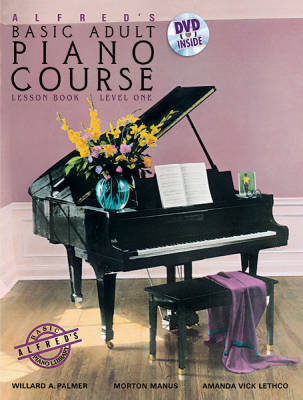Alfred\'s Basic Adult Piano Course Lesson Book, Level 1 - Palmer/Manus/Lethco - Piano - Book/DVD