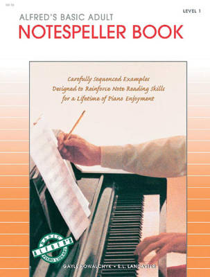 Alfred Publishing - Alfreds Basic Adult Piano Course: Notespeller Book, Level 1 - Kowalchyk/Lancaster - Piano - Book
