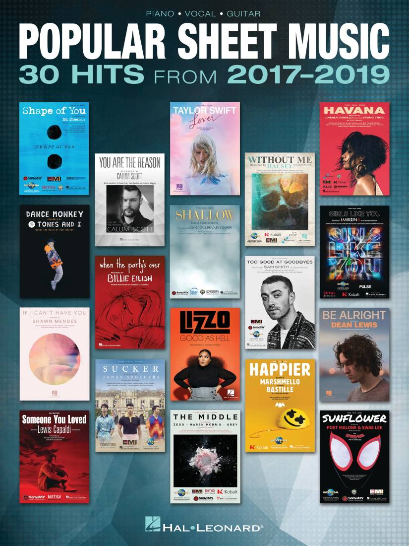Popular Sheet Music: 30 Hits from 2017-2019 - Piano/Vocal/Guitar - Book