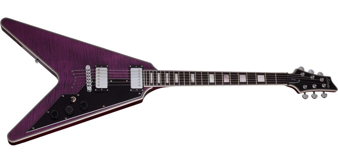 V-1 Custom Electric Guitar - Trans Purple