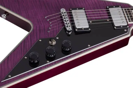 V-1 Custom Electric Guitar - Trans Purple