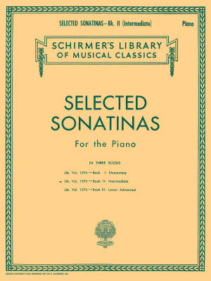 G. Schirmer Inc. - Selected Sonatinas -- Book 2: Intermediate- Piano - Book
