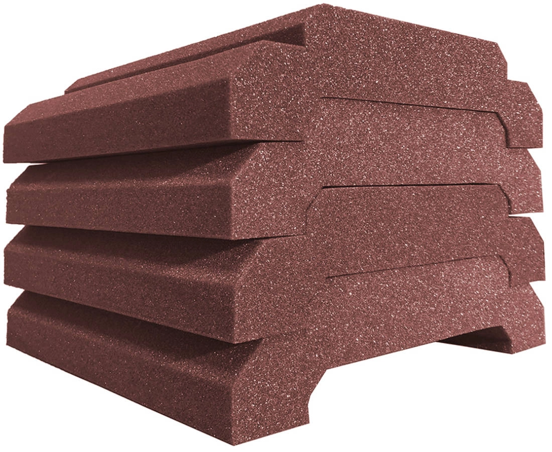 WaveCave Royale 12\'\'x24\'\' Acoustic Foam (4-Pack) - Burgundy