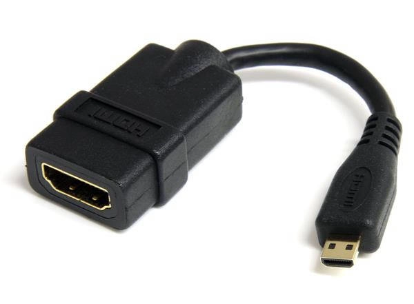 5\'\' High Speed HDMI Adapter Cable - HDMI to HDMI Micro (F/M)