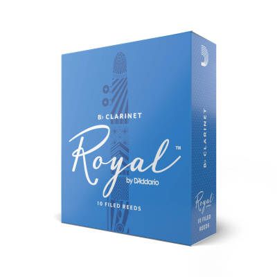Royal by DAddario - Clarinet Reeds, Strength 2 1/2, 10-pack