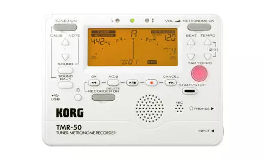 Tuner/Metronome/Recorder - White