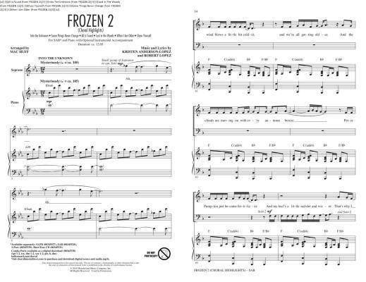 Frozen 2 - Anderson-Lopez/Lopez/Huff - SAB