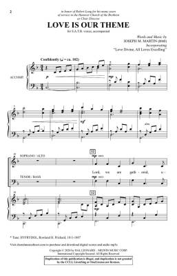 Love Is Our Theme - Martin - SATB
