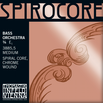 Spirocore Single Double Bass E String 3/4