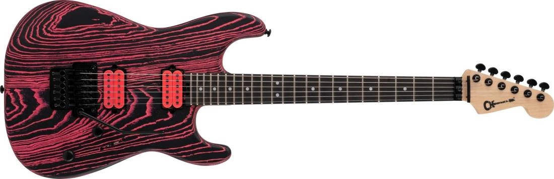 Pro-Mod San Dimas Style 1 HH FR E Ash, Ebony Fingerboard - Neon Pink Ash