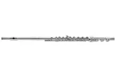 Azumi - Z Series Sterling Silver Open Hole Flute with B Foot