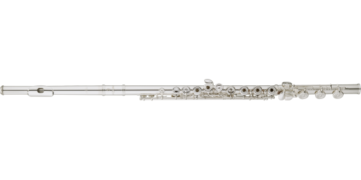 Z Series Sterling Silver Open Hole Flute with Offset G and B Foot, Sterling Silver Headjoint