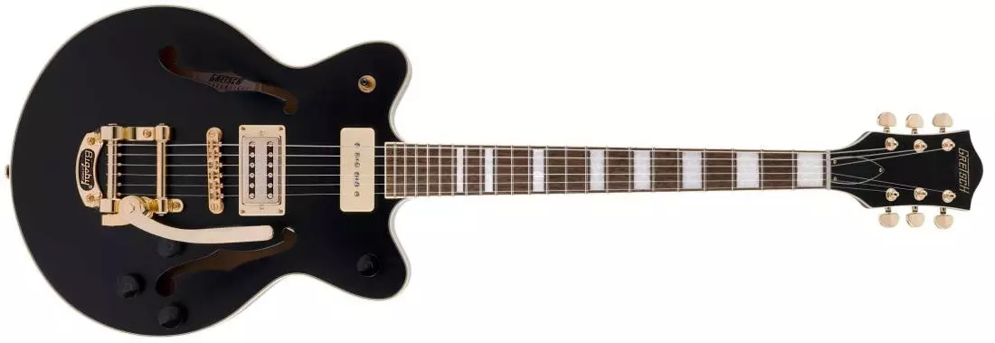 G2655TG-P90 Limited Edition Streamliner Center Block Jr. with Bigsby, Laurel Fingerboard - Matte Black