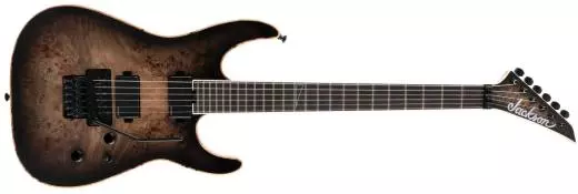 Limited Edition Wildcard Series Soloist SL2P, Poplar Burl Top, Ebony Fingerboard - Transparent Black Burst
