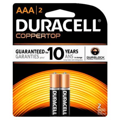Duracell - AAA CopperTop Batteries - 2-Pack