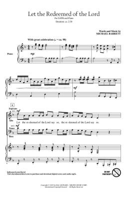 Let the Redeemed of the Lord - Barrett - SATB