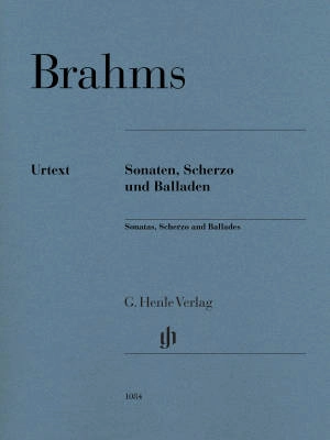 G. Henle Verlag - Sonatas, Scherzo and Ballades (Revised Edition) - Brahms - Piano - Book