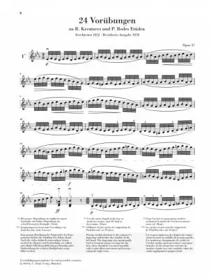 24 Preparatory Exercises to the Studies of Kreutzer and Rode, Op. 37 - Dont/Rahmer - Violin - Book