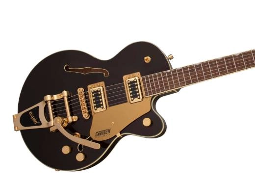 G5655TG Electromatic Center Block Jr. Single-Cut with Bigsby and Gold Hardware, Laurel Fingerboard - Black Gold