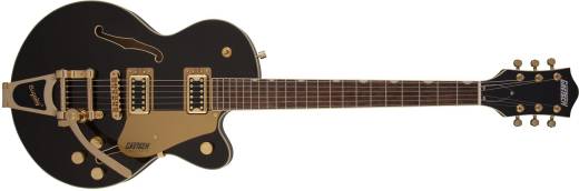 G5655TG Electromatic Center Block Jr. Single-Cut with Bigsby and Gold Hardware, Laurel Fingerboard - Black Gold