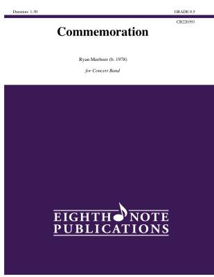 Eighth Note Publications - Commemoration - Meeboer - Orchestre dharmonie - Niveau 0.5