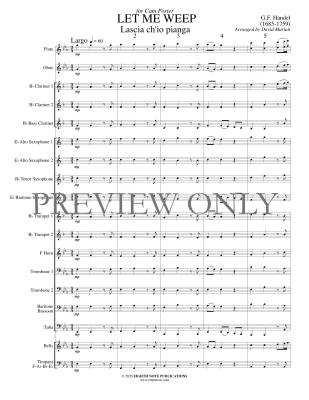 Let Me Weep (Lascia ch\'io pianga) - Handel/Marlatt - Concert Band - Gr. 2