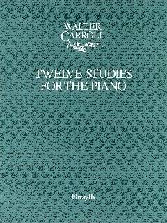 Twelve Studies - Carroll - Piano - Book