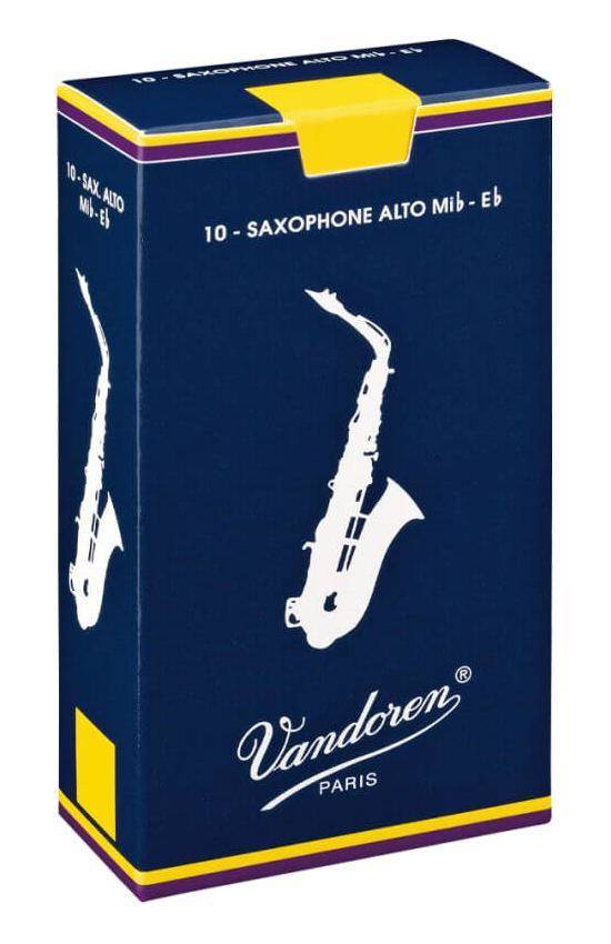 Traditional Alto Saxophone Reeds (10/Box) - 2.5