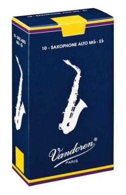 Vandoren - Traditional Alto Saxophone Reeds (10/Box) - 2.5