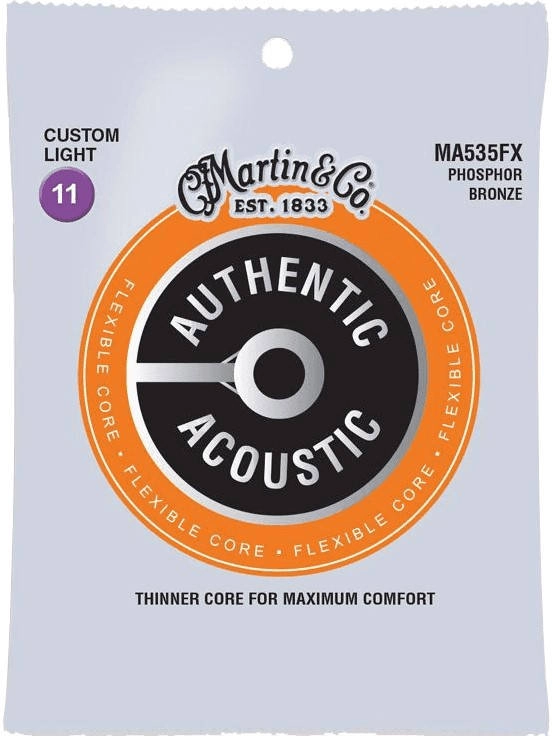 Authentic Acoustic Flexible Core Strings - 11-52 Custom Light