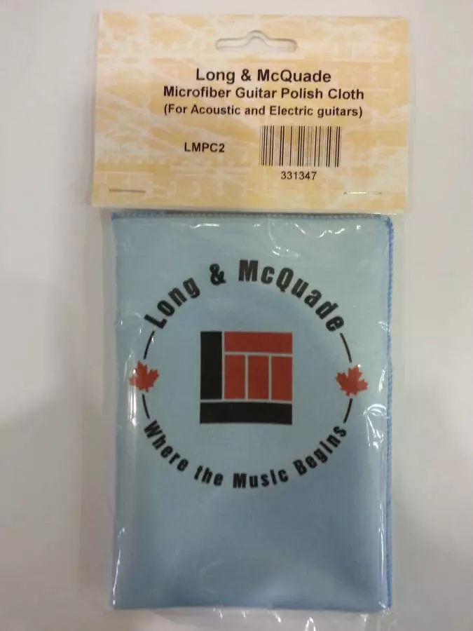 Blue Microfiber Guitar Polish Cloth