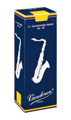 Vandoren - Traditional Tenor Saxophone Reeds (5/Box) - 2.5