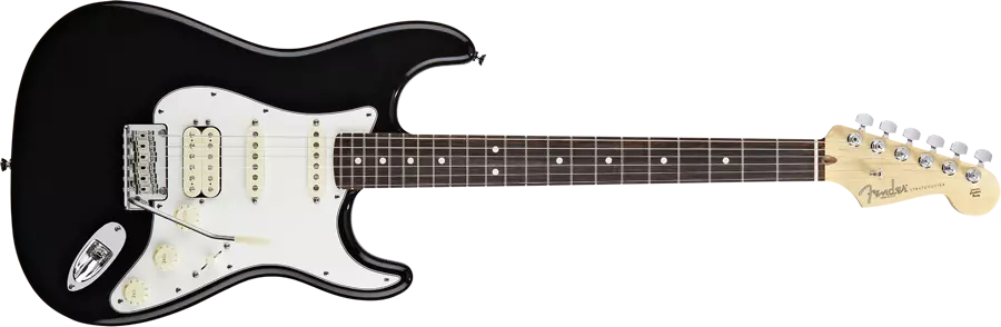 American Standard Stratocaster HSS RW - Black