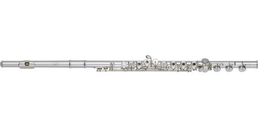 Q2 Sterling Silver Flute with Silver Headjoint, 14K Riser, Offset G, C# Trill
