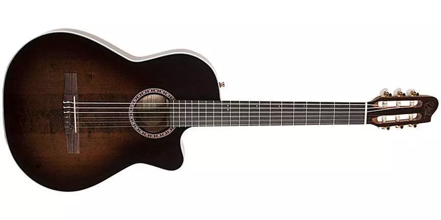 Arena Pro CW Bourbon Burst Crescent II Nylon Guitar w/Gig Bag