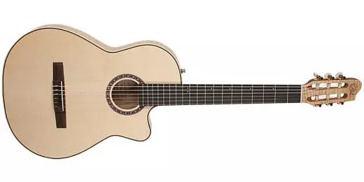 Arena Flame Maple CW Crescent II Nylon Guitar w/Gig Bag