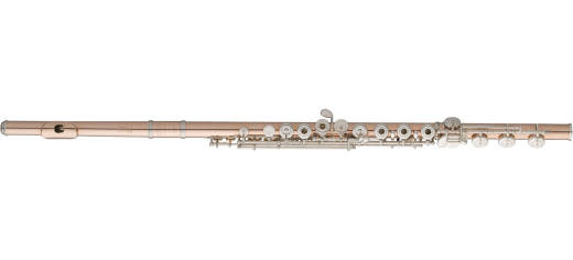 Custom Series Fusion Outside 14K Gold/Silver & Platinum Flute with Offset G, C# Trill, D# Roller