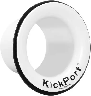 KickPort - KP2 - Bass Drum Port - White