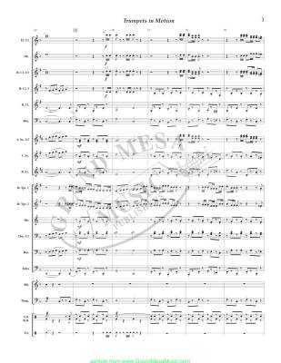 Trumpets in Motion - Bobrowitz - Concert Band - Gr. 2.5