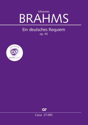 German Requiem, op. 45 - Brahms/Graulich - SATB Vocal Score, Large Print - Book