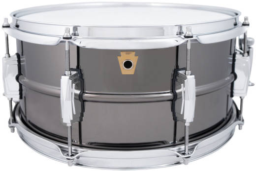 Ludwig Drums - Black Beauty Brass Snare Drum, 8 Lugs - 6.5x14